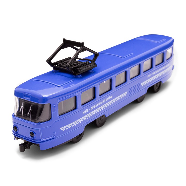Macheta auto, TechnoDrive, Tramvai Kiev, albastru, 3+ ani
