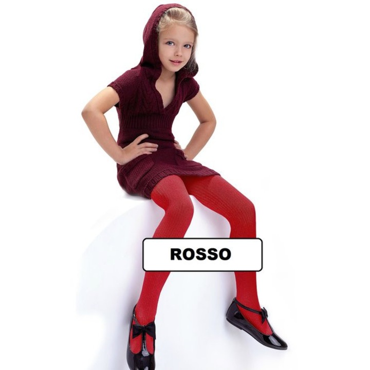 Dresuri copii vascoza colorati Knittex Agatka 100 den, Rosu