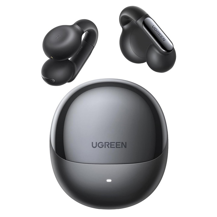 Casti wireless Ugreen HiTune S5, In-Ear, Bluetooth 5.4, Rezistente la stropi si transpiratie, Negru