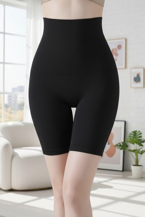 Colanti scurti modelatori cu efect push-up CD8895 123428, Negru