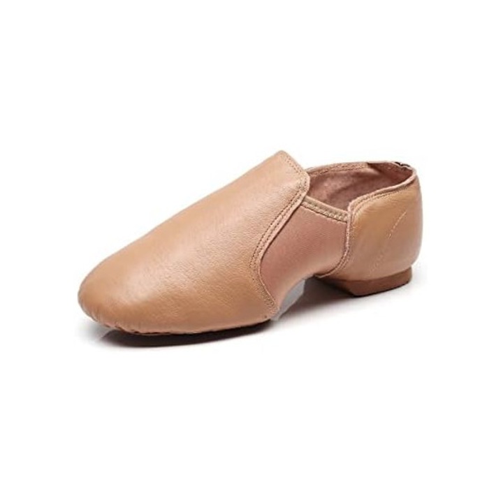 Pantofi de Dans DoGeek, piele moale, caramel, 42 EU