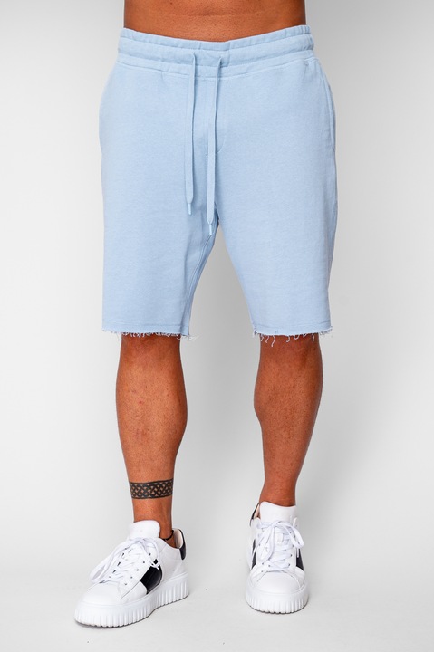 Égszínkék pamut rövidnadrág 20428, Világoskék