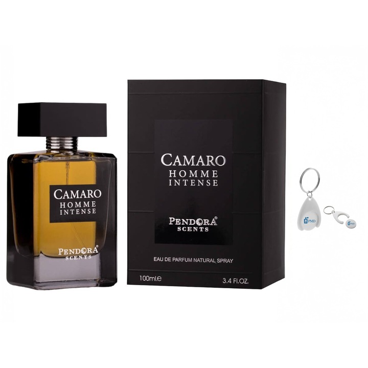 Set Camaro Homme Intense, Pendora Scents, Barbati, 100ml cu Breloc Personalizat PMD