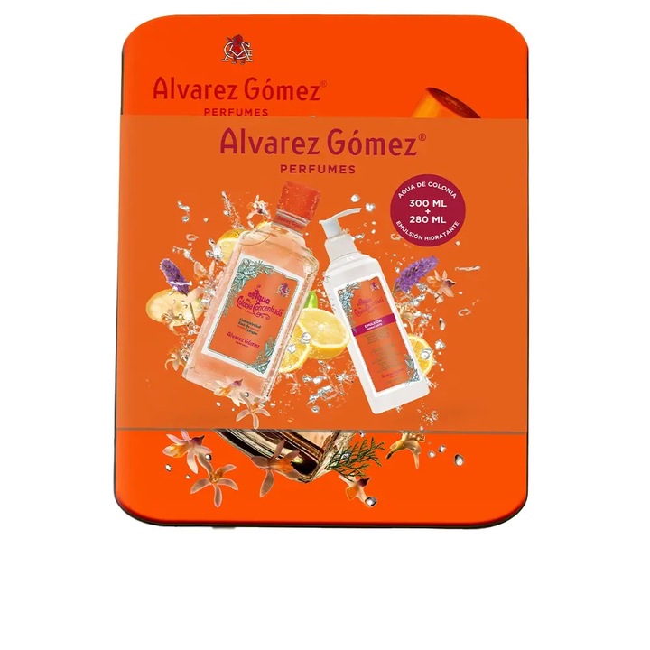 Set cadou unisex Alvarez Gomez AGUA DE COLONIA CONCENTRADA eau d'orange, Apa de Colonie 300 ml + Emulsie hidratanta 280 ml