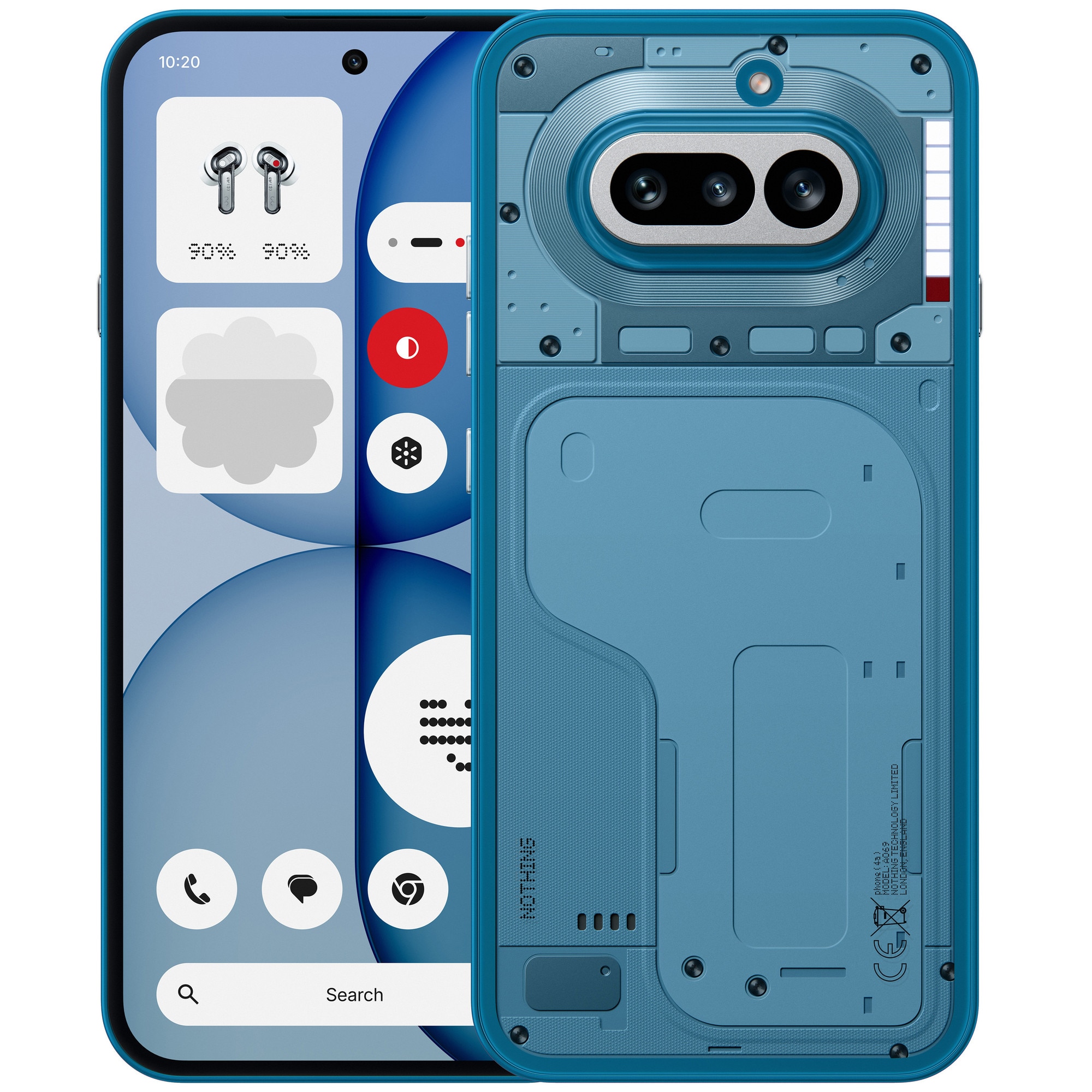 Telefon mobil Nothing Phone (4a), 256GB, 12GB RAM, 5G, Blue - eMAG.ro