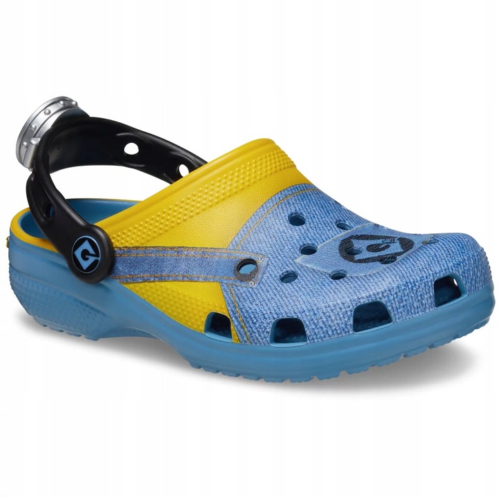 Saboti copii, Crocs, Classic Despicable Me, albastru cu galben, 22-23 EU