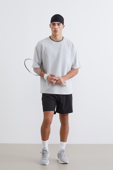 LC WAIKIKI, Bermude de trening cu talie elastica, Negru