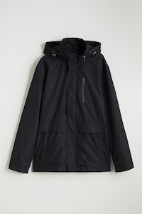 LC WAIKIKI, Jacheta cu fermoar si gluga detasabila, Negru, XL