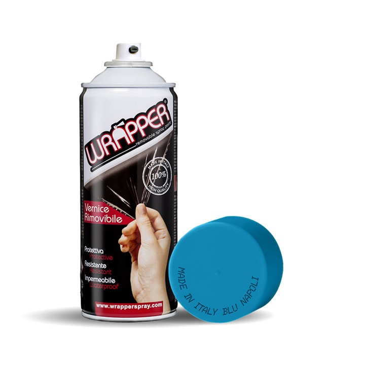 Spray Wrapper Vopsea Detasabila pentru Wrapping Albastru Napoli 400ml