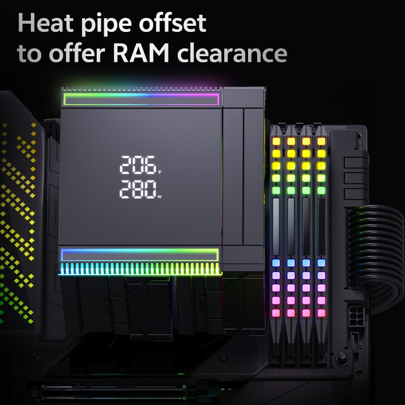 Cooler CPU cu aer SNOWMAN MT880-V4D ARGB de ultim design generatia 4 ...