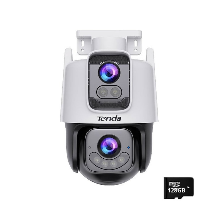 Camera de securitate, EVOLVEO Detective WIP 2M SMART, WiFI IP Camera, Inregistrare Full HD 1920x1080p 30fps, Senzor CMOS de 2MPx, IR invizibil lumina de noapte invizibila 24 LED, Suporta carduri micro SD de pana la 128GB