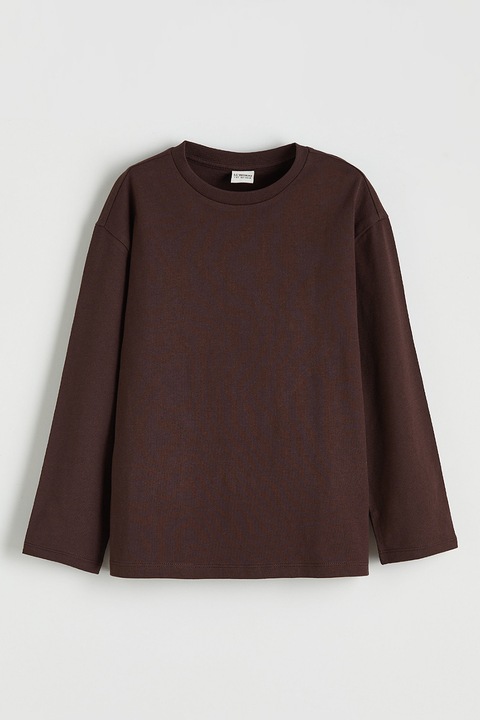 LC WAIKIKI, Bluza uni din bumbac, Maro inchis, 158-164 CM