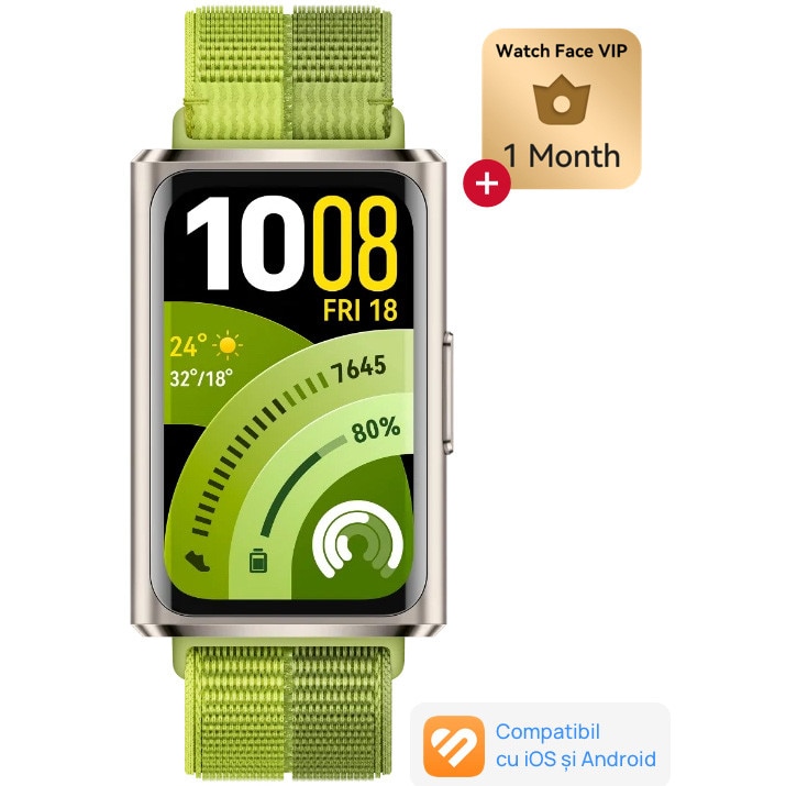 Bratara fitness Huawei TalkBand B2, Gold - eMAG.ro
