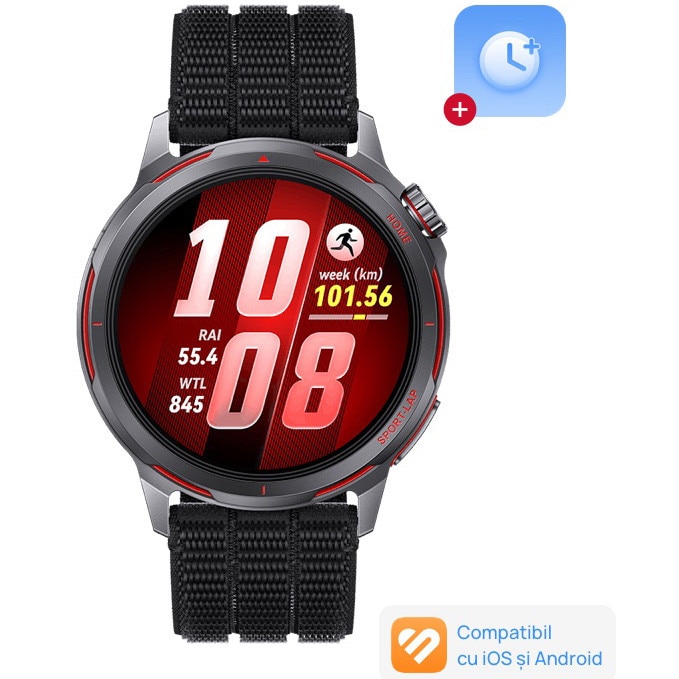 服/ファッション HUAWEI WATCH GT 2 Pro Smartwatch Huawei Watch GT 2 Pro, Nebula Gray - eMAG.ro