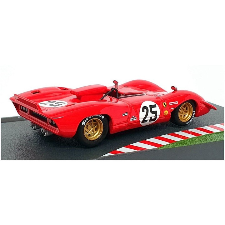 Ferrari 312 P autómodell, JPT, vintage, fém/műanyag, 1:43