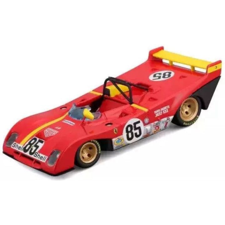 Ferrari 312 P autómodell, JPT, vintage, fém és műanyag, 1:43