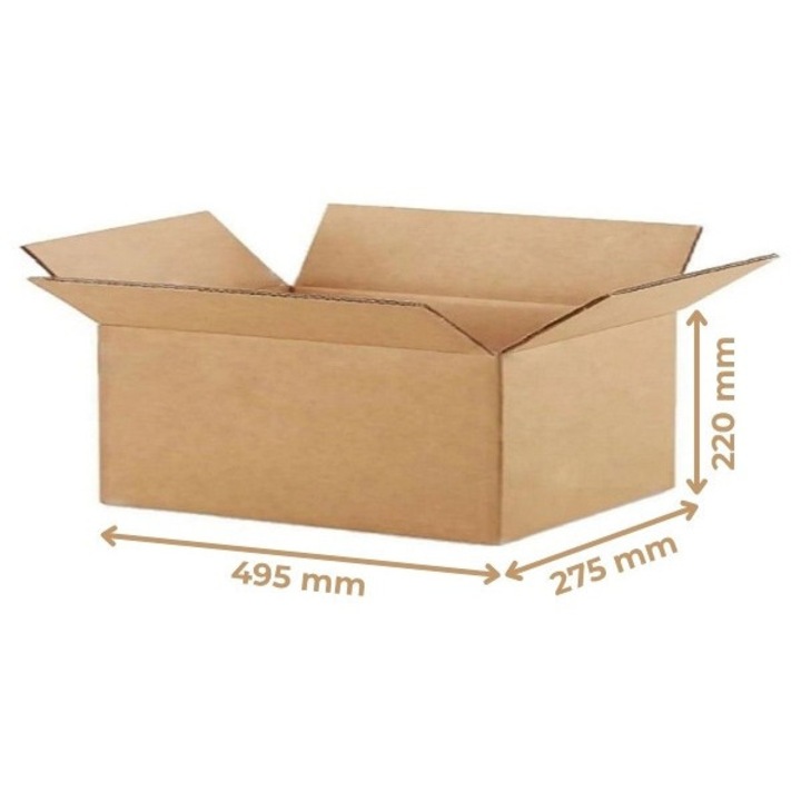 SET 10 BUC, Cutie Carton, CO5, 495x275x220mm, Natur