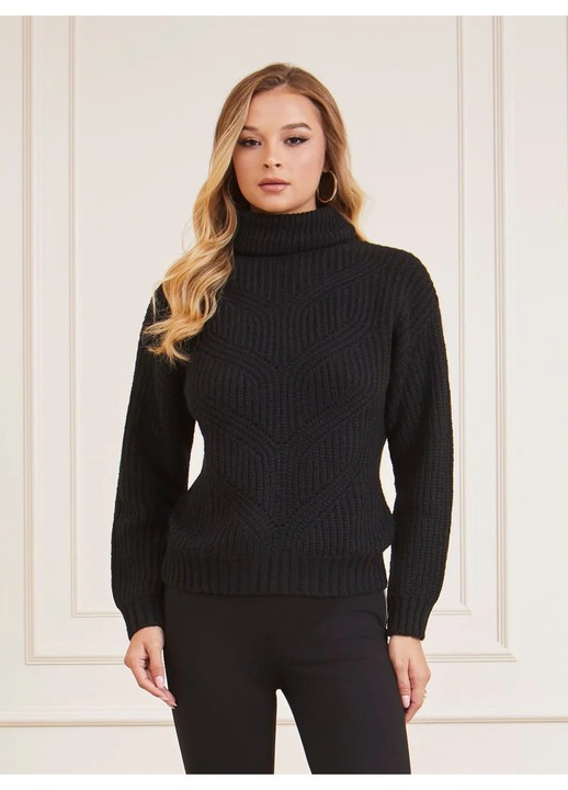 Дамски пуловер Marciano, черен, размер M, материал акрил и вълна