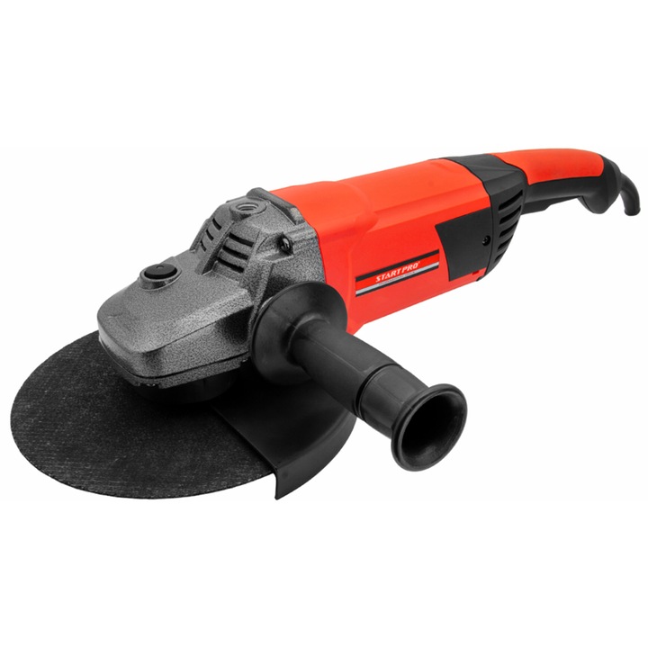 Polizor unghiular StartPro SAG-2500, 2600W, 6500rpm, 230mm, culoare rosu si negru, soft-start