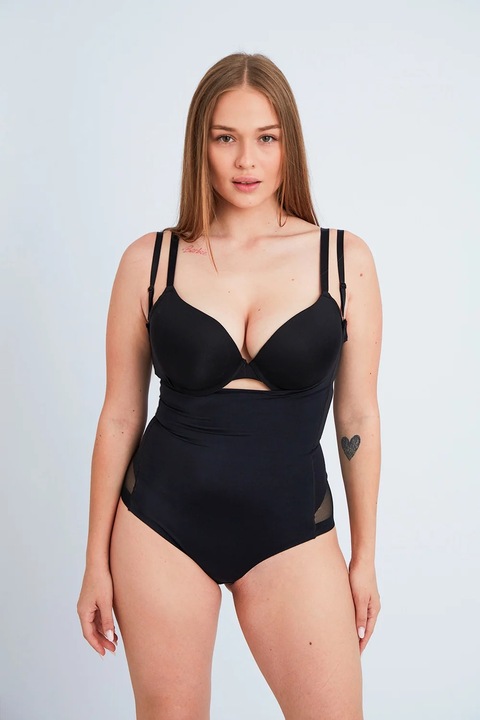 Corset modelator Frontera, negru, 2XL, compresie ridicată