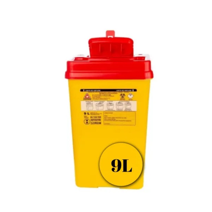 Cutie deseuri intepatoare-taietoare, din polipropilena, avizata ADR, 9 L, Golden Protect