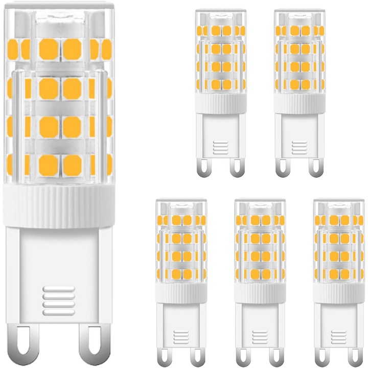 LED крушка G9 7W 6000K бяла светлина, нерегулируема, комплект от 2 броя