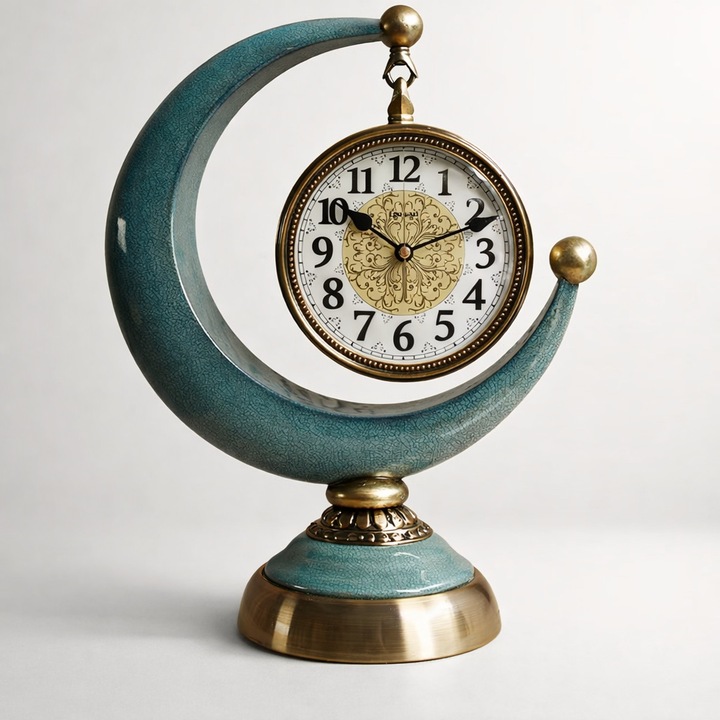 Csendes félhold dekoratív asztali óra - Nobira