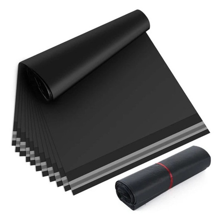 Set 25 Plicuri Curierat 700/500, Negru