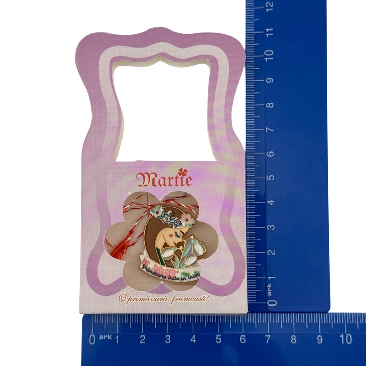 Set 200 Bucati Ambalaje de Carton pentru Martisoare, Model Gentuta, Mov