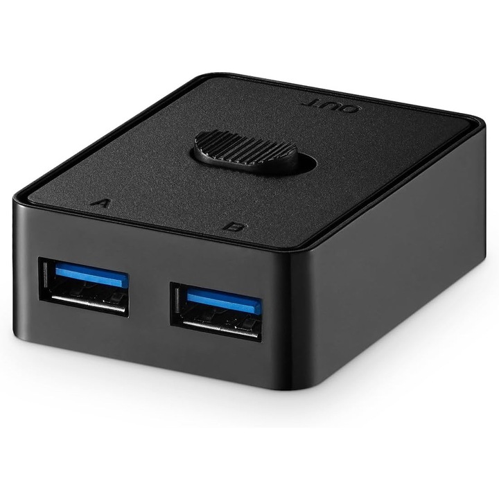 USB 3.0 Kétirányú Kapcsoló 2 az 1-ben / 1 a 2-ben Perifériák Megosztásához