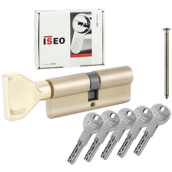 Cilindru cu galca ISEO R6, 50x50x100mm, 5 chei, rezistenta la corozie si temperatura