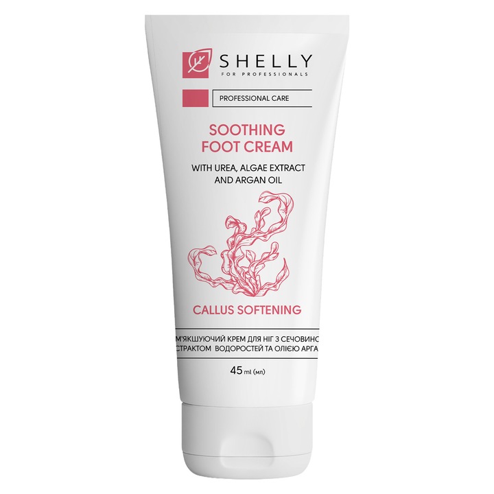 Shelly 45 ml bőrpuhító lábkrém karbamiddal, algával és argánnal