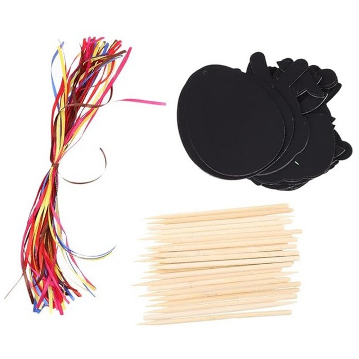 Set 11 hartii Scratch pentru Paste, multicolor