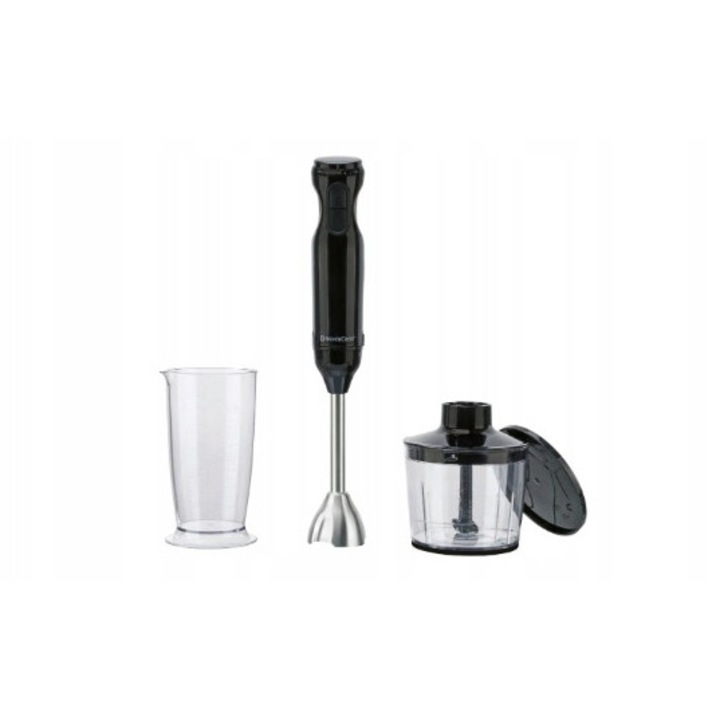 Blender de mana SilverCrest SSMS 600 G7, 600 W, negru, 2 in 1, capacitate 500 ml