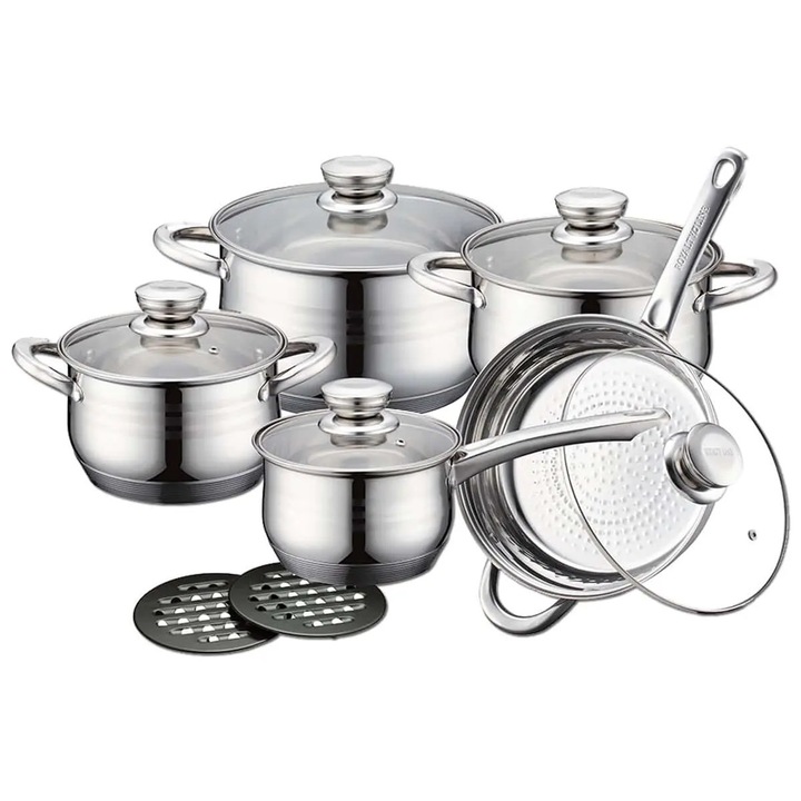 Set Oale Inox 12 Piese – Fund 9 Straturi & Inductie