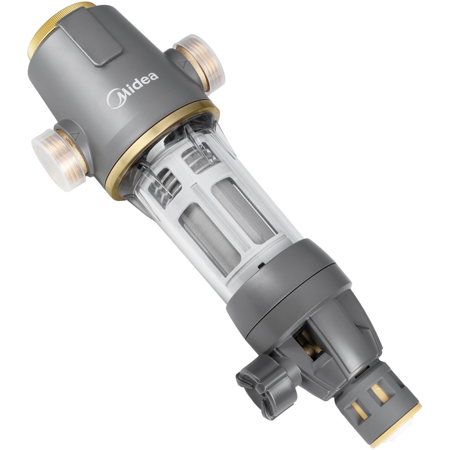 ●3-DEEP Prefiltru de apa de uz casnic Midea, debit: (3T/H), sita filtrare