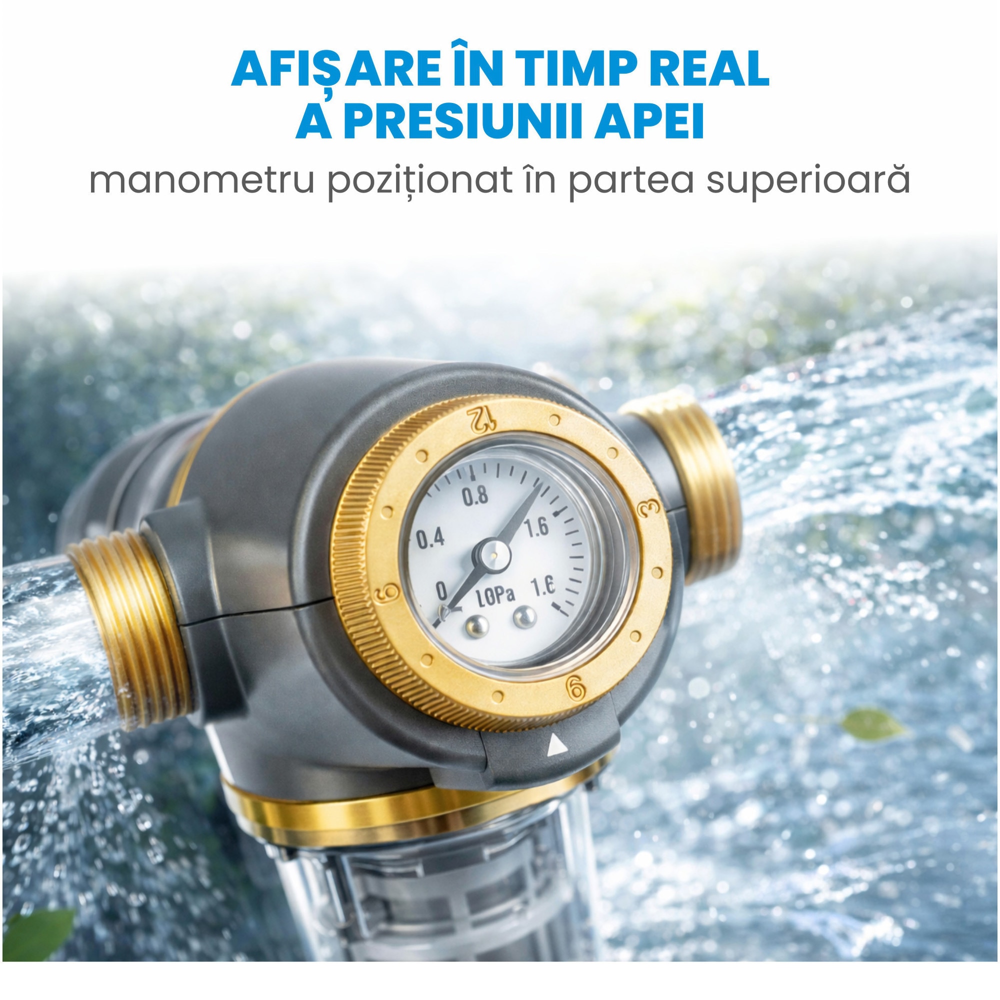 Prefiltru de apa de uz casnic Midea, debit: (3T/H), sita filtrare