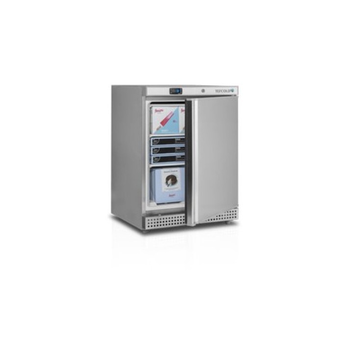 Congelator Tefcold UF200S, 1 usa solida, 200/120L, -24 la -10°C, R600a, SS430, 600x585x855 mm