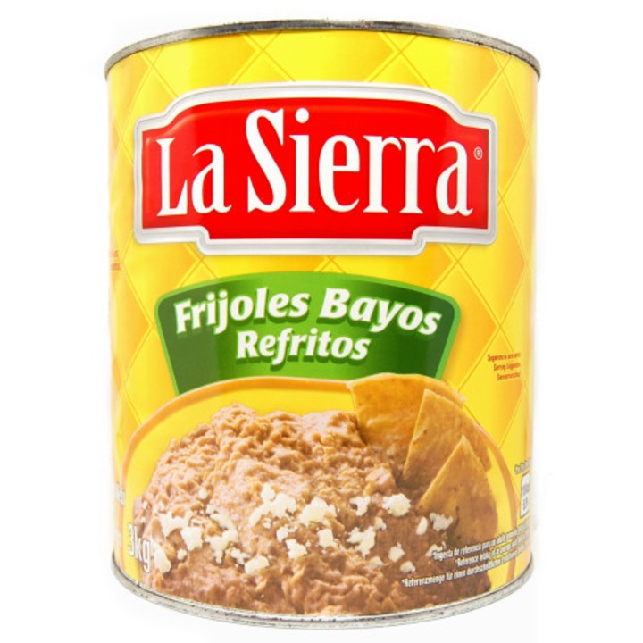 Fasole Pinto Prajita 3kg La Sierra, conserva legume, gust autentic mexican, versatilitate