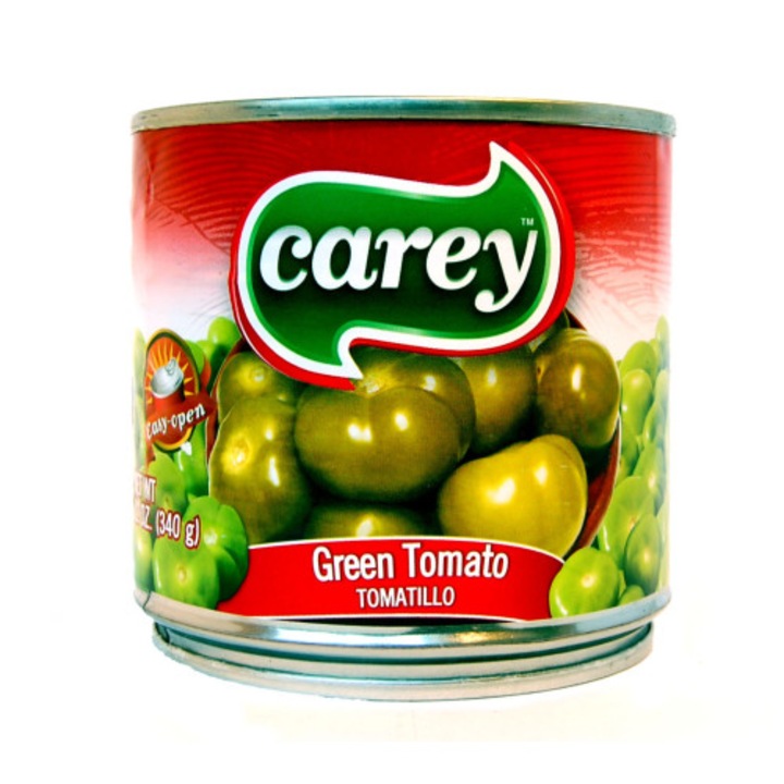 Conserva legume Carey Tomatillo intregi 340g, rosii verzi mexicane, 100% vegetal