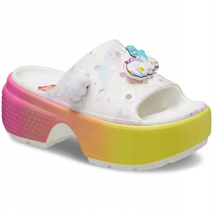Papuci Crocs, Care Bears Stomp Slide, alb, Alb, 42-43