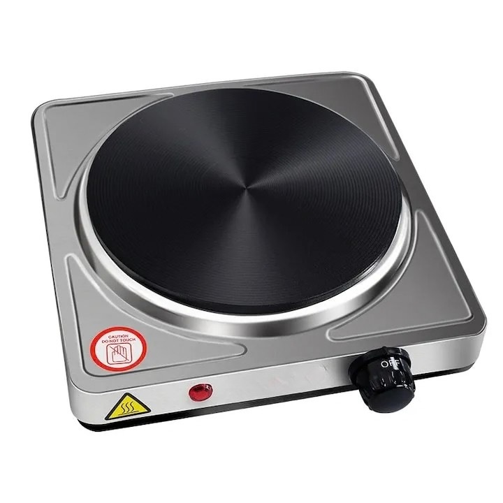 Plita de gatit cu inductie de 3500 W, blat simplu, 11 niveluri, control tactil, afisaj digital, negru