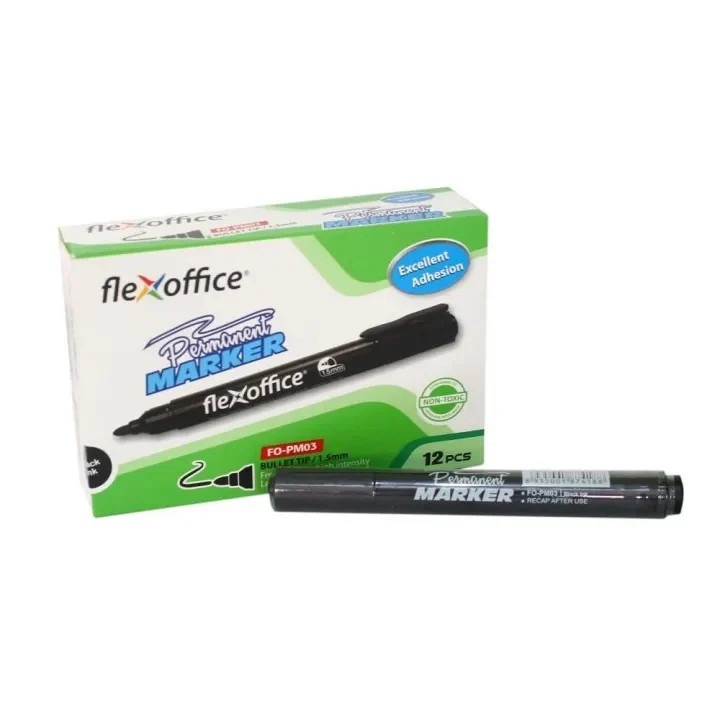 Marker Negru Flexoffice, 2.5mm