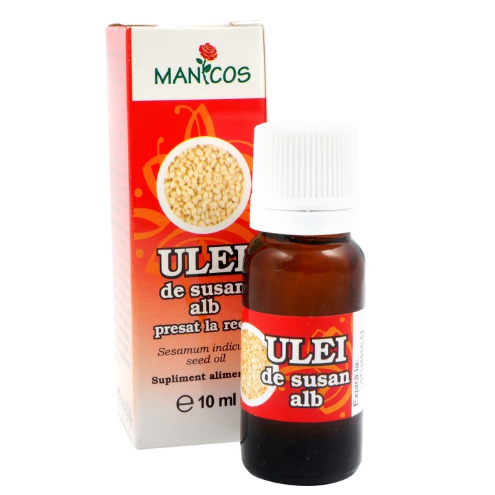 Ulei de susan alb presat la rece Verre De Nature 10 ml, antioxidant, pentru ingrijirea tenului