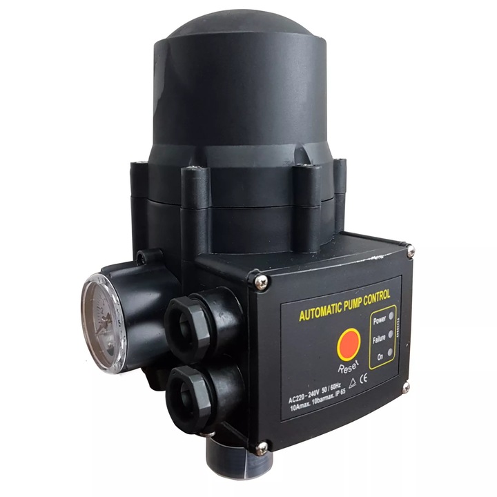 Presostat automatic Elpumps DSK-10, presiune lucru 1.5 - 10 bar, temperatura maxim 60 grade, racord intrare/iesire 1 '', cablu electric 1.5 m