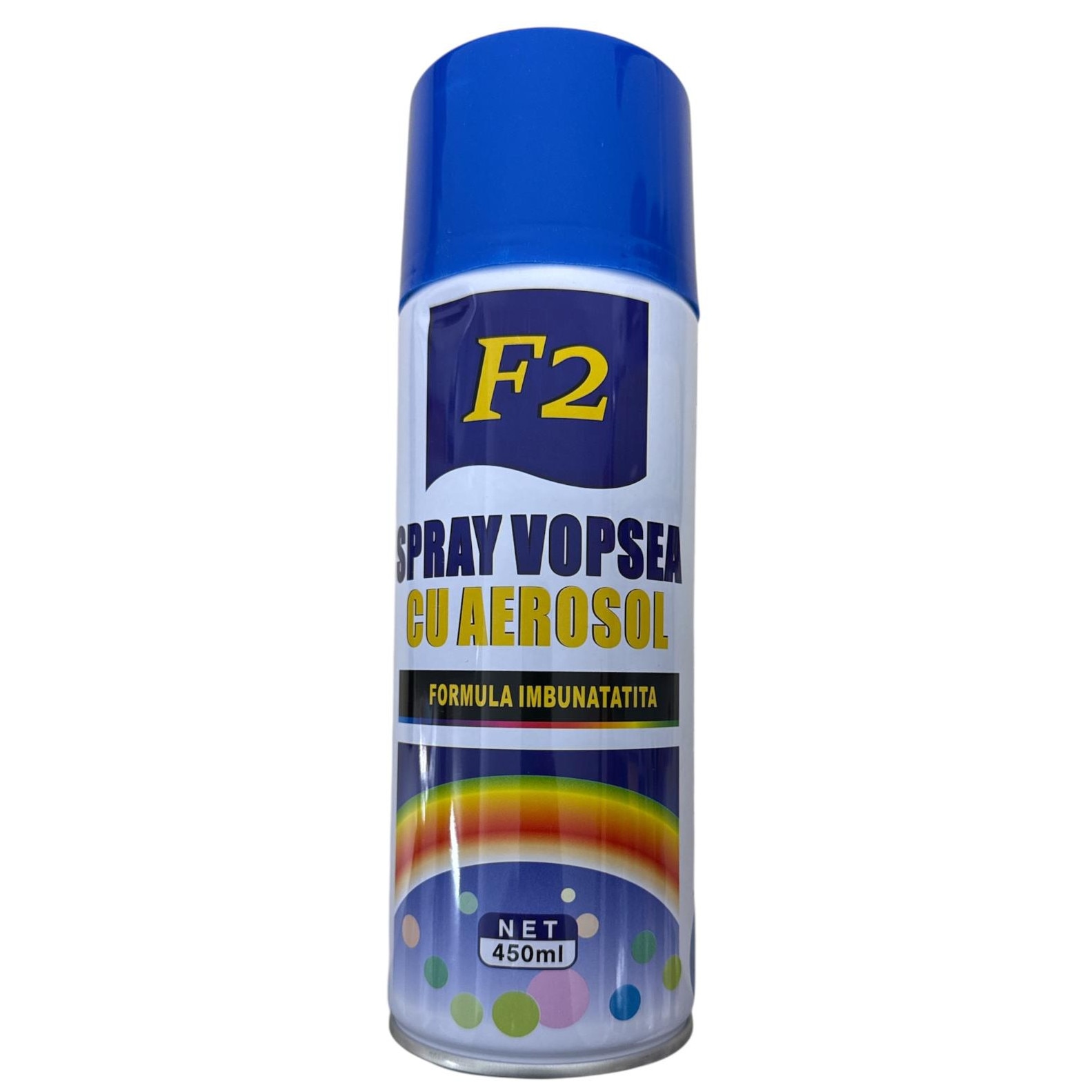 F2 Spray Box Spray Vopsea Multiple Suprafete F2 450 ml pentru email, ceramica, metal ...