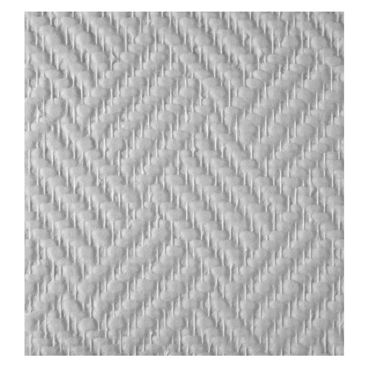Tapet din fibra de sticla 160g/mp model Damier, alb, se vopseste, dimensiune rola 50m x 1 m, 50mp, Semin