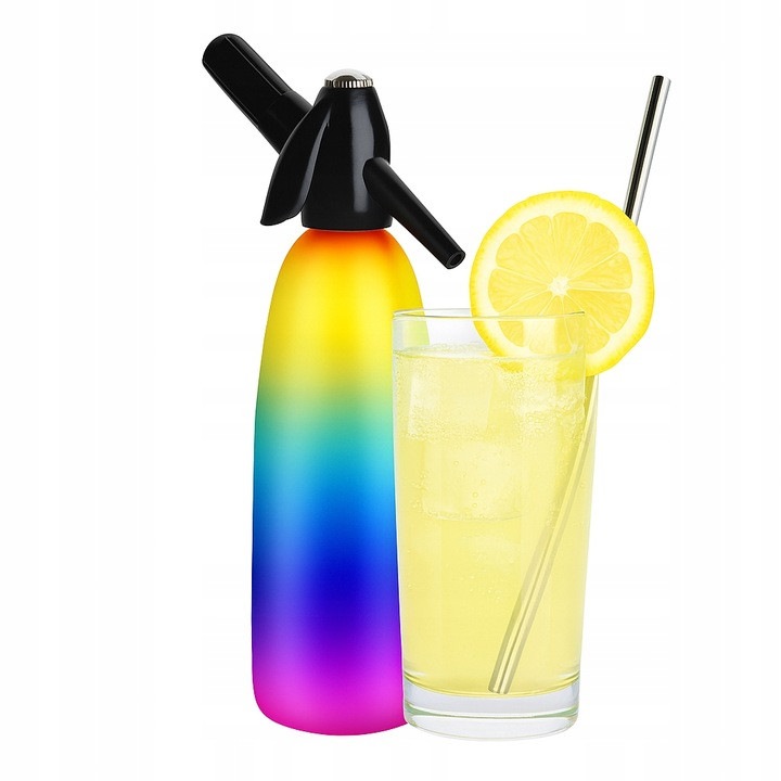 Carbonator apa carbogazoasa ART Quick Soda Maker 1L, Curcubeu