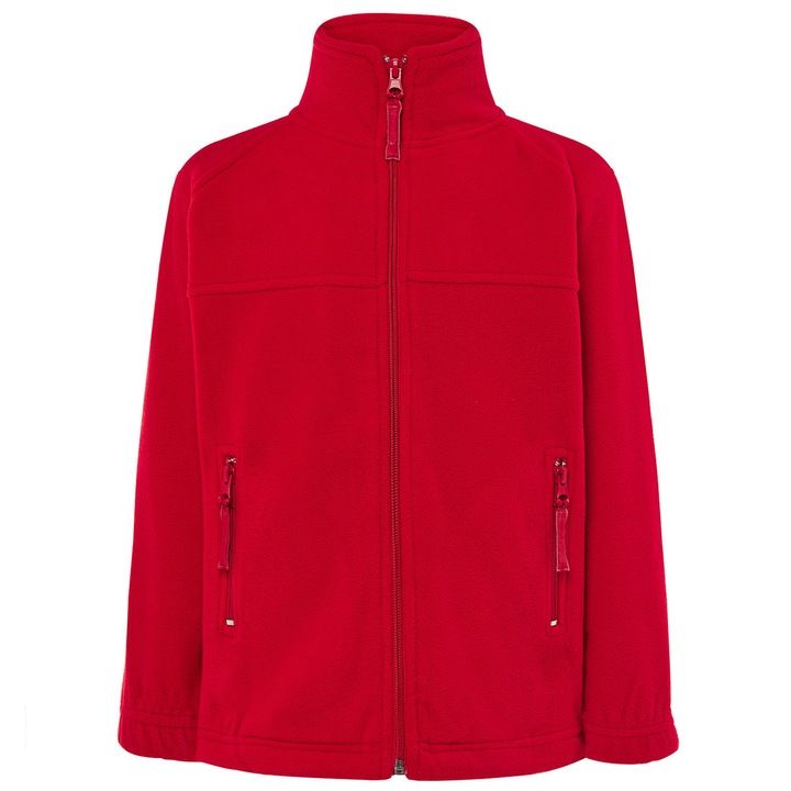 Jacheta fleece copii, Winter, Rosu