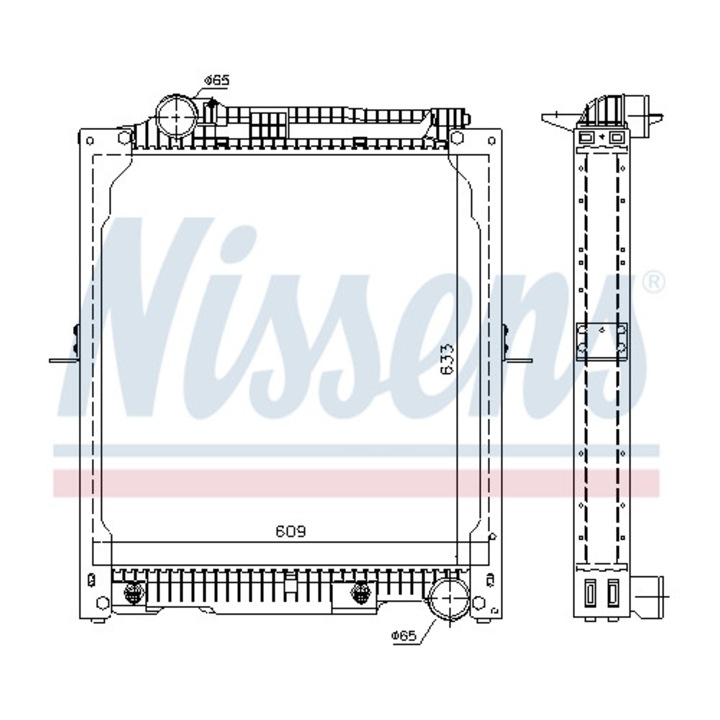 Hűtő, motorhűtés NISSENS 62647A